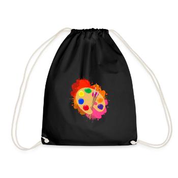 Idée cadeau artiste - Sac de sport léger - noir - Devant