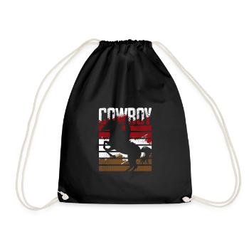 Cowboy Cowboystiefel - Turnbeutel - Schwarz - Vorne