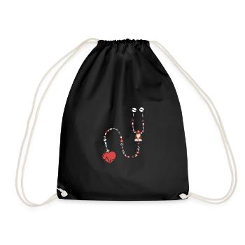 Médecine infirmière - Sac de sport léger - noir - Devant