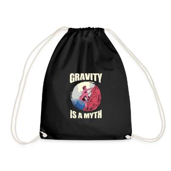 Kletter outfits Gravitiy is A Myth Rock - Turnbeutel - Schwarz - Vorne