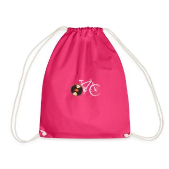 Cycle - Drawstring Bag - fuchsia - Front