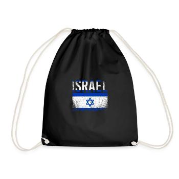 Israel Star of David - Drawstring Bag - black - Front