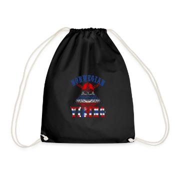 Norvège vikings - Sac de sport léger - noir - Devant