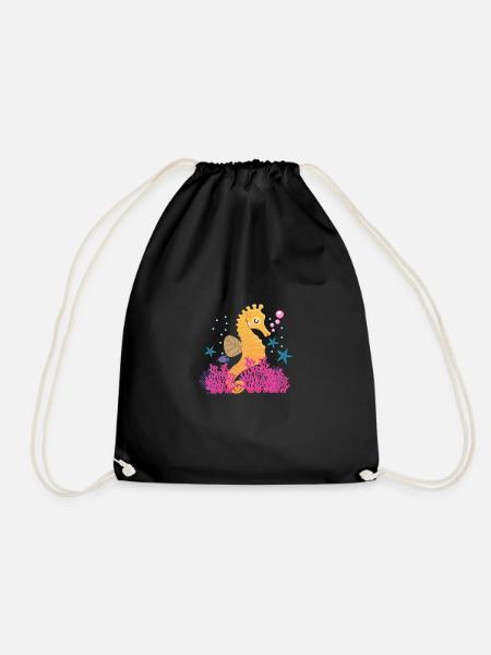 Hippocampe hippocampe - Sac de sport léger - noir