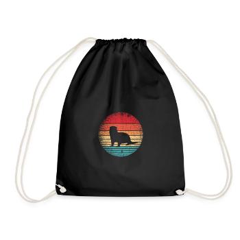 Rongeur loutre rétro - Sac de sport léger - noir - Devant