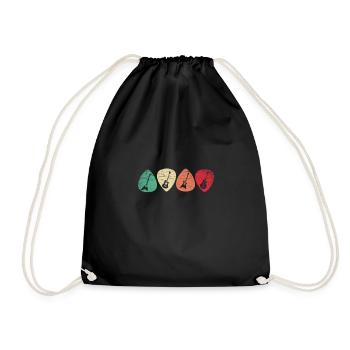Guitariste guitariste - Sac de sport léger - noir - Devant