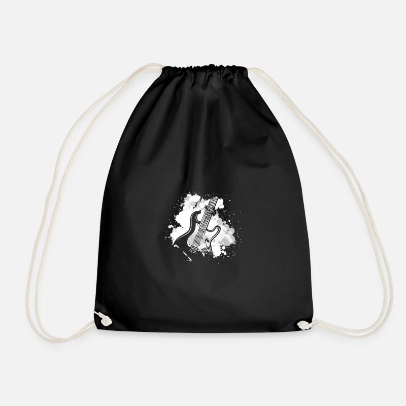 Gitarre Gitarrist Geschenk - Turnbeutel - Schwarz