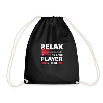 Relax The Bass Player Is Here Bassist Gifts For A - Sac de sport léger - noir - Devant