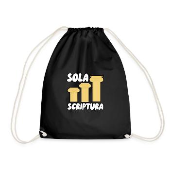 Sola Scriptura - Turnbeutel - Schwarz - Vorne