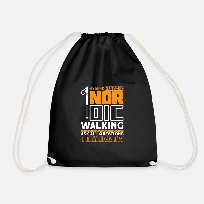 Nordic Walking - Turnbeutel - Schwarz