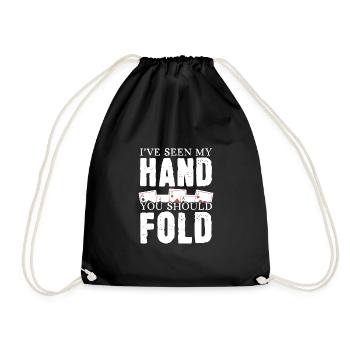 Ich habe meine Hand gesehen Du solltest aussteigen - Turnbeutel - Schwarz - Vorne