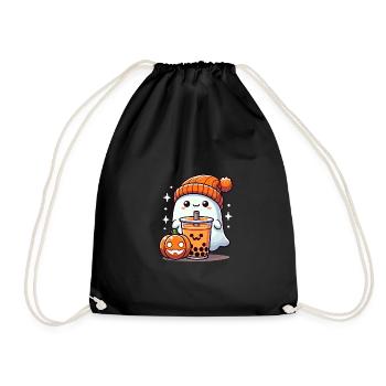 Halloween Kostüm Ghost Sweets Tee - Turnbeutel - Schwarz - Vorne
