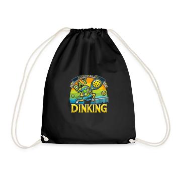 Day Dinking - Turnbeutel - Schwarz - Vorne