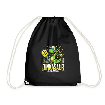 Dinkasaurier - Turnbeutel - Schwarz - Vorne