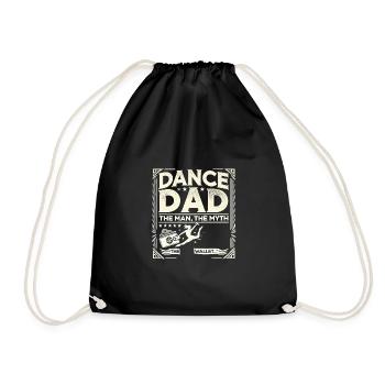 Dance Dad Der Mann Der Mythos Der Geldbeutel - Turnbeutel - Schwarz - Vorne
