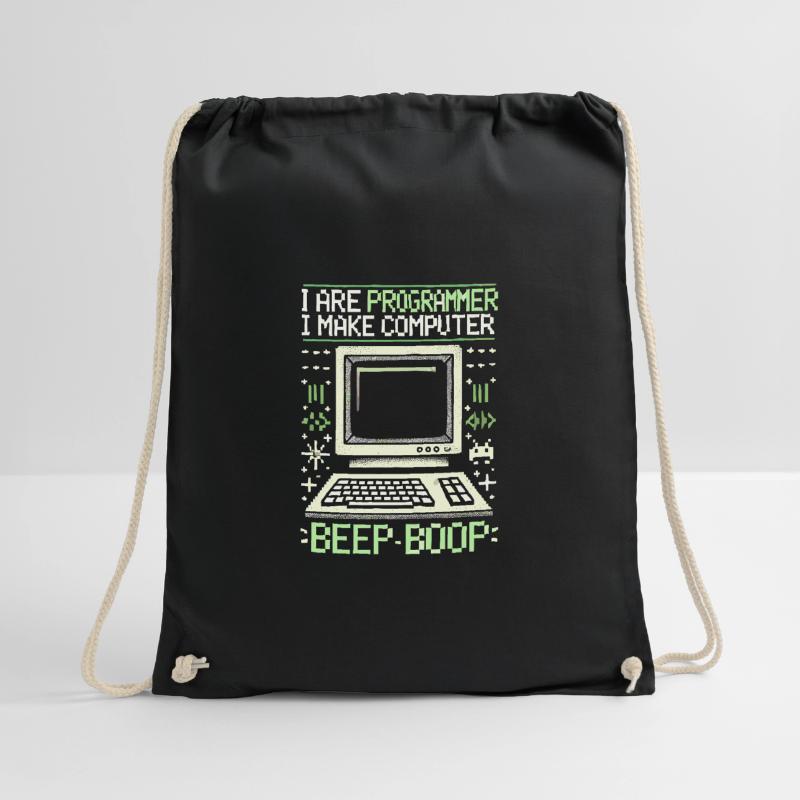 Ich bin Programmierer Ich mache Computer Piep Boop Turnbeutel