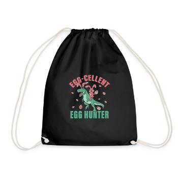 Chasseur d’œufs - Sac de sport léger - noir - Devant