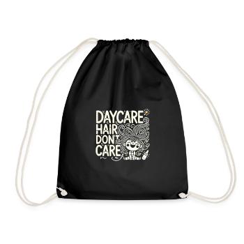 Daycare Hair Don't Care - Turnbeutel - Schwarz - Vorne