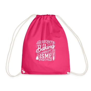 Die geheime Zutat zum Backen bin ich - Turnbeutel - Fuchsia - Vorne