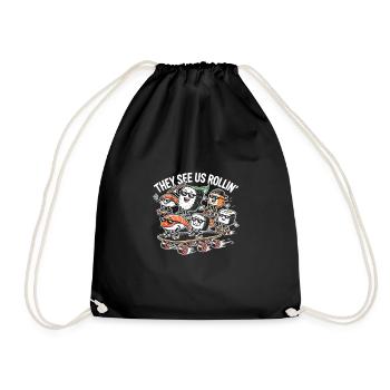Sie sehen uns rollen - Turnbeutel - Schwarz - Vorne