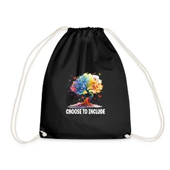 Choose to include - Drawstring Bag - black - Front
