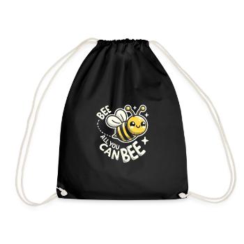 Bee All You Can Bee - Turnbeutel - Schwarz - Vorne