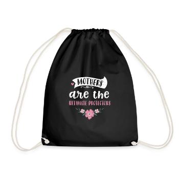 Les mères sont les protectrices ultimes - Sac de sport léger - noir - Devant
