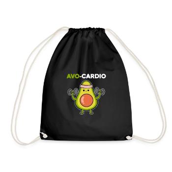 AVO Cardio Avocado Lover Poison - Drawstring Bag - black - Front