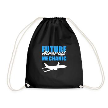 Cadeau de rêveur de futur mécanicien d’aéronef - Sac de sport léger - noir - Devant
