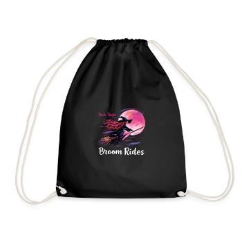 Thick Thighs Broom Rides Halloween Adventure - Sac de sport léger - noir - Devant