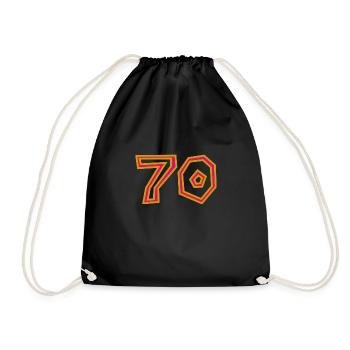 70. 70 YEARS. 70TH ANNIVERSARY. 70TH ANNIVERSARY. - Drawstring Bag - black - Front