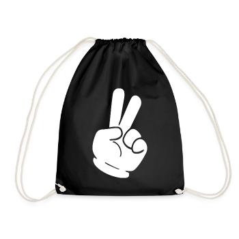 PEACE - Sac de sport léger - noir - Devant