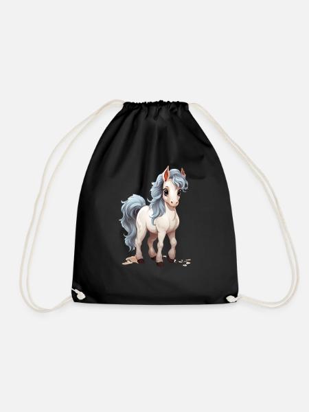 Bébé cheval mignon - Sac de sport léger - noir