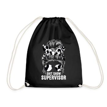 Shit Show Supervisor - Drawstring Bag - black - Front