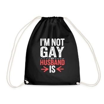 I'm Not Gay My Husband Is 14 - Turnbeutel - Schwarz - Vorne