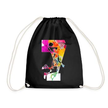 7E ANNIVERSAIRE BASKET-BALL NUMÉRO 7 - Sac de sport léger - noir - Devant