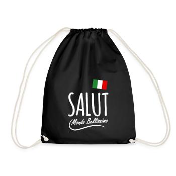 Bonjour l’Italie - Sac de sport léger - noir - Devant