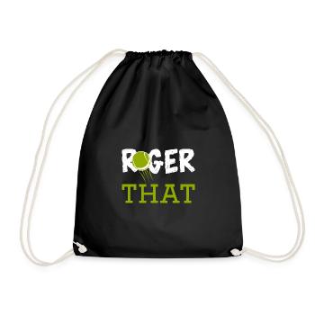 Roger That - Turnbeutel - Schwarz - Vorne