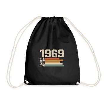 1969 Vintage - Retro 1969 Cadeau Anniversaire 1969 - Sac de sport léger - noir - Devant