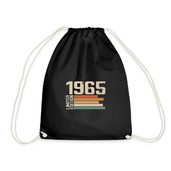 1965 Vintage - Retro 1965 Cadeau Anniversaire 1965 - Sac de sport léger - noir - Devant