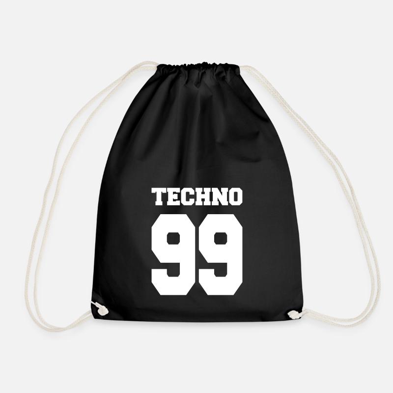 Techno 99 - Turnbeutel - Schwarz