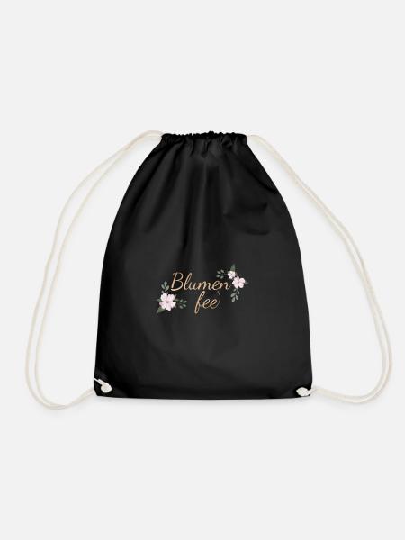 Blumenfee - Blumenladen - Turnbeutel - Schwarz