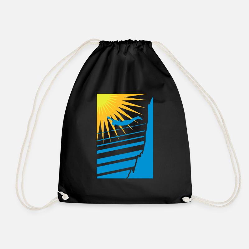 Klipspringer - Drawstring Bag - black