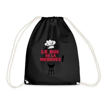 roi de la merguez - Sac de sport léger - noir - Devant
