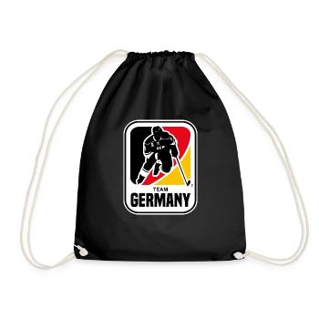 EISHOCKEY DEUSCHLAND TEAM GERMANY - Turnbeutel - Schwarz - Vorne