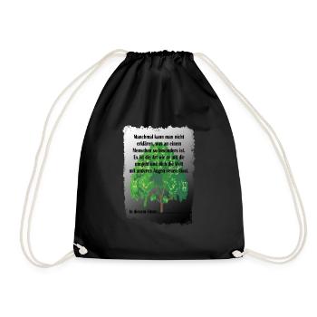 Special people In this sense... - Drawstring Bag - black - Front