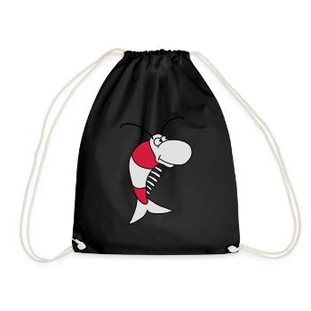 Shrimp - Drawstring Bag - black - Front