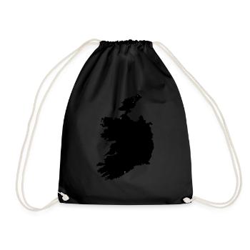 Ireland map - Drawstring Bag - black - Front
