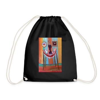 dents de table - Sac de sport léger - noir - Devant