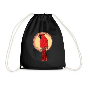 Rotkardinal / Northern Cardinal Design II - Sac de sport léger - noir - Devant